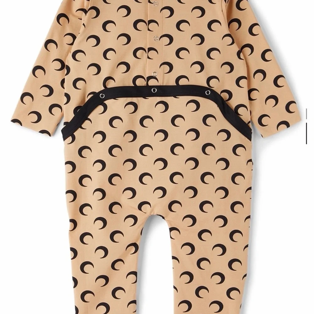 Marine Serre Moon Patterned Tan Kids One Piece